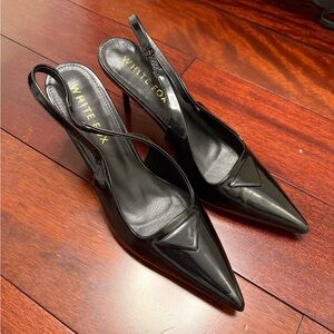 Black Women's Slingback kitten Heels